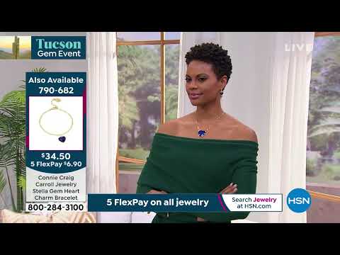 Connie Craig Carroll Jewelry Stella Gemstone Heart Drop ...