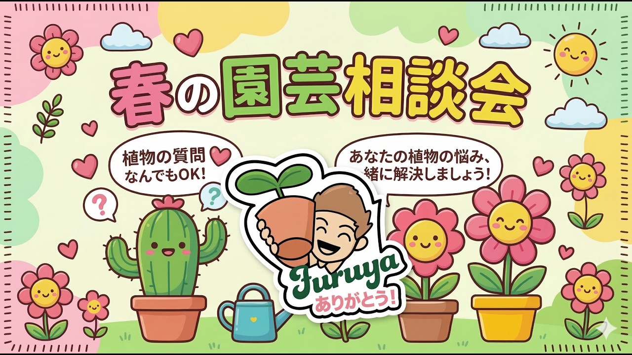 【作り直しました】20時〜！春の園芸相談会〜！