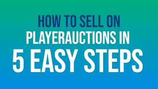 How to Sell on PlayerAuctions