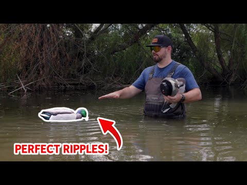 This NEW Avian-X Decoy Makes PERFECT RIPPLES!! (Avian-X Power Shaker Mallards and Pintail)