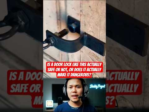 Homemade Door Lock from Scrap? Genius or Totally Dangerous? 🔒🤔 #shorts