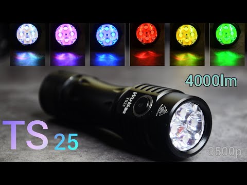 ФОНАРЬ С RGB подсветкой /WURKKOS TS25