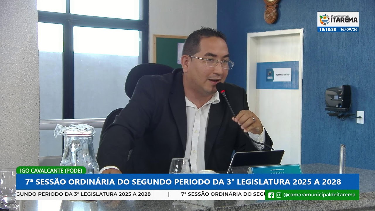 7ª SESSÃO ORDINÁRIA DO SEGUNDO PERIODO DA 3° LEGISLATURA 2025 A 2028