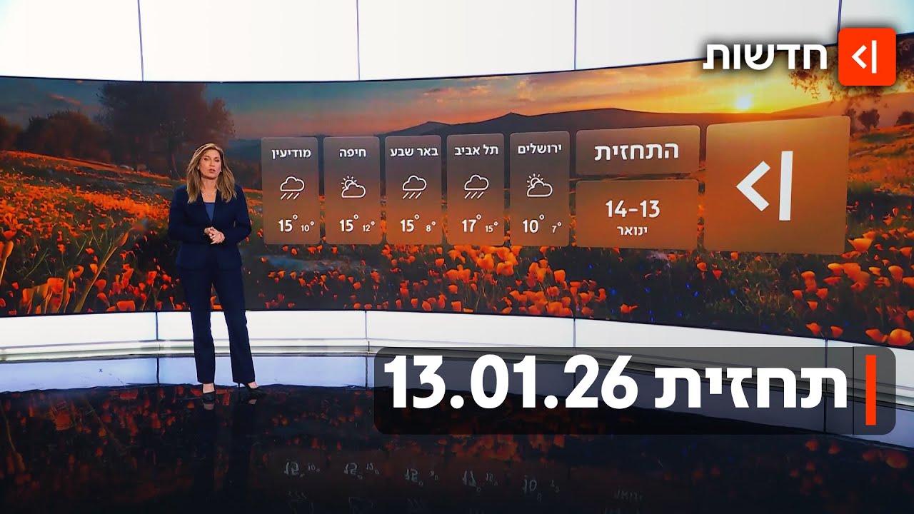 גשם מקומי | תחזית 13.01.26