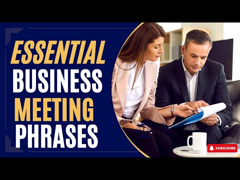10 Business Meeting Phrases | Business English Learning