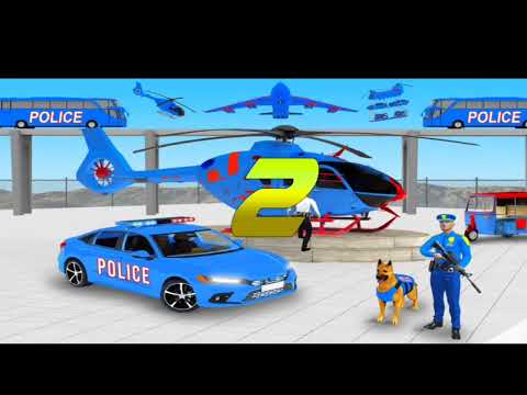 US Police Car Transporter Driving - Police Trailer Truck Simulator - Android GamePlay