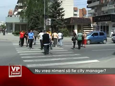 Nu vrea nimeni sa fie city manager?