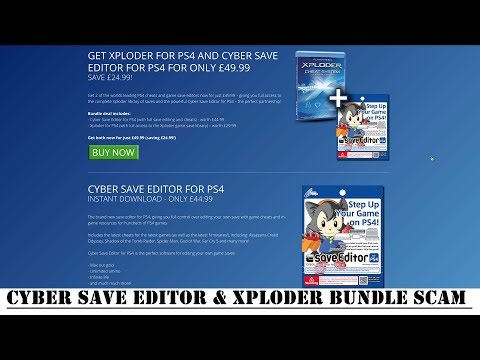 PS4 Xploder - Cyber Save Editor & Xploder Bundle Scam - What You Need to Know! - Oct 21, 2018