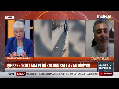 Genel Eğitim Sekreterimiz Veli Fırat Şimşek, Meltem Tv`de gazeteci Gülgûn Feyman`ın canlı yayın konuğu oldu ve eğitimin sorunları ile ilgili açıklamalarda bulundu. | EĞİTİM İŞ