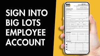 How to Sign into Big Lots Employee Account