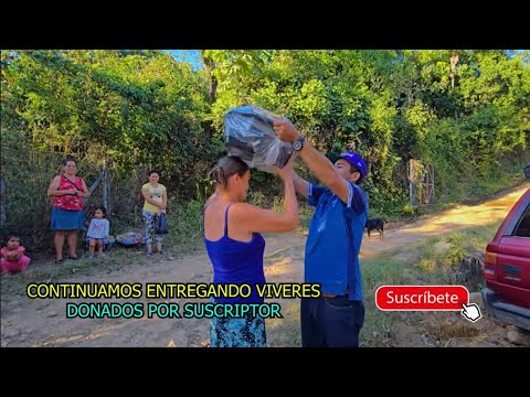 Entrega de Bolsas de Alimentos en Cantón Los Posos en Agua Caliente, Chalatenango EL SALVADOR 2025.