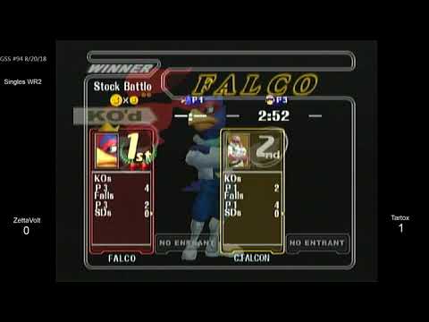 GSS 94 SSBM - ZettaVolt (Blue Falco) vs. Tartox (Falco, Falcon) - Melee WR2