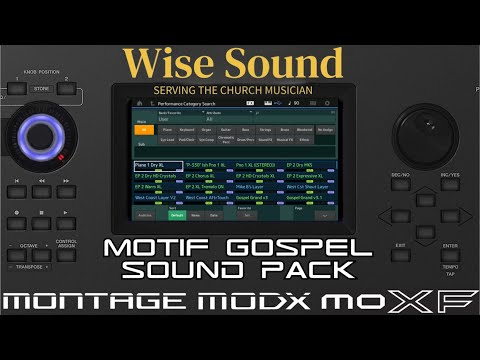 MOTIF Gospel Sound Pack by Wise Sound - MOXF Version Overview Video