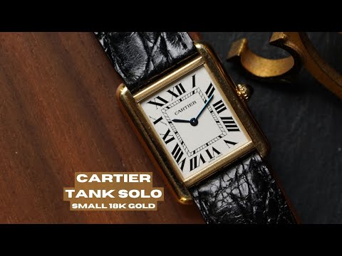 Cartier Tank Solo Ref. 2743 Small 18k Yellow Gold 24.5 mm c. 2010