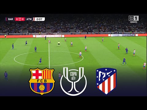 BARCELONA vs ATLETICO MADRID Live | Copa Del Rey 2026 | 02/03/2026 | Simulation PES 2021 Gameplay