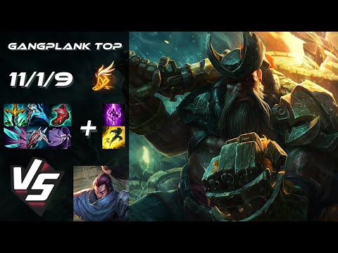 TOP Gangplank vs Yasuo - NA Grandmaster Patch 14.6