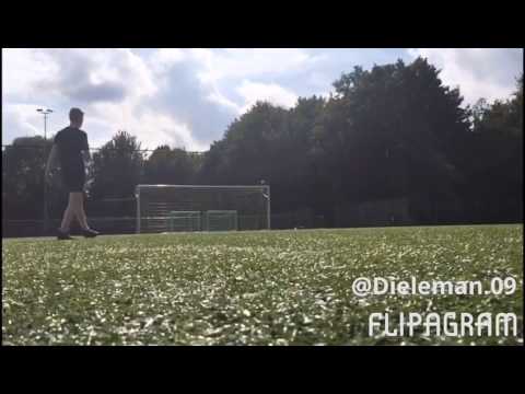 Vrije trap - Ian Dieleman, spits van v.v. Spijkenisse JO17-1