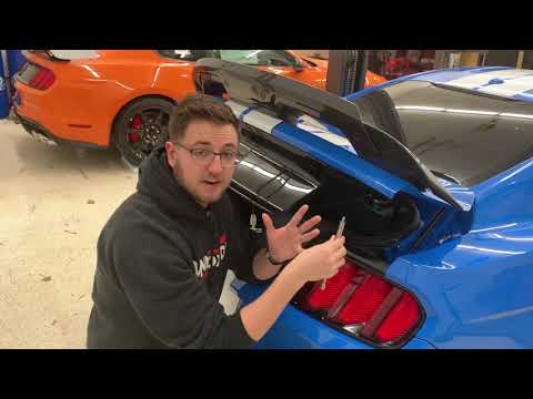 s550parts Shelby spoiler & gurney flap install on a GT350