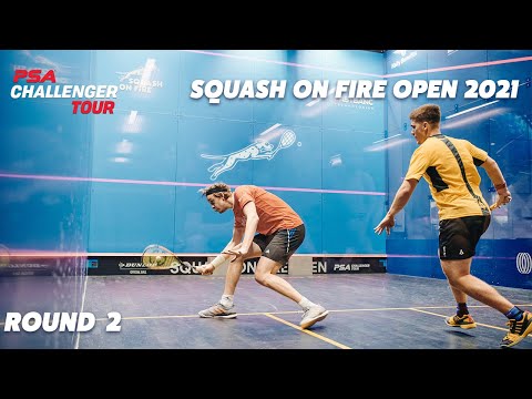 Live Squash: 2021 Squash On Fire Open - Glass Court - Rd 2