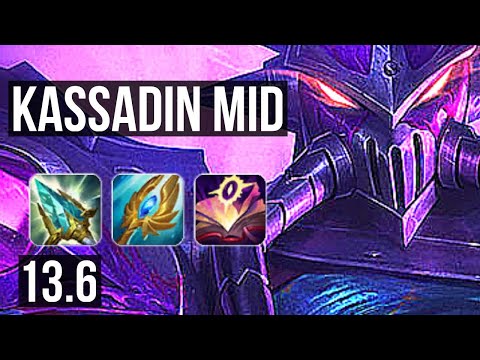 KASSADIN vs RUMBLE (MID) | 1200+ games, 13/2/6, 1.6M mastery | KR Master | 13.6
