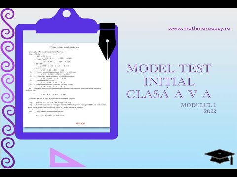 Test Initial clasa a V-a