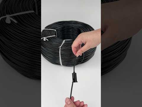 Провід тросик 2х0,3 діаметром 3,5 мм з покриттям ПВХ Чорний