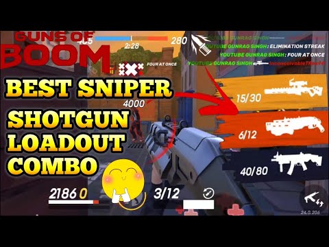 GUNS OF BOOM BEST SNIPER & SHOTGUN LOADOUT COMBO