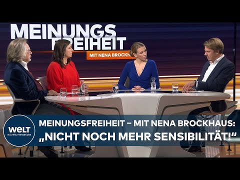 WELT-Talk MEINUNGSFREIHEIT: „Nicht noch mehr sensible Männer!“ Ganze Sendung mit Nena Brockhaus