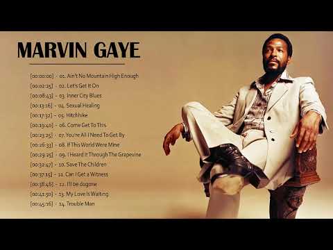 Marvin Gaye Greatest Hits Full Album - Marvin Gaye Playlist -  Marvin Gaye Tribute Album