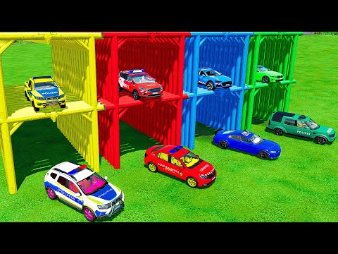 TRANSPORTING DACIA, BMW, VOLKSWAGEN, AUDI, RANGER ROVER, FORD wıth TRUCKS! Farming Simulator 22