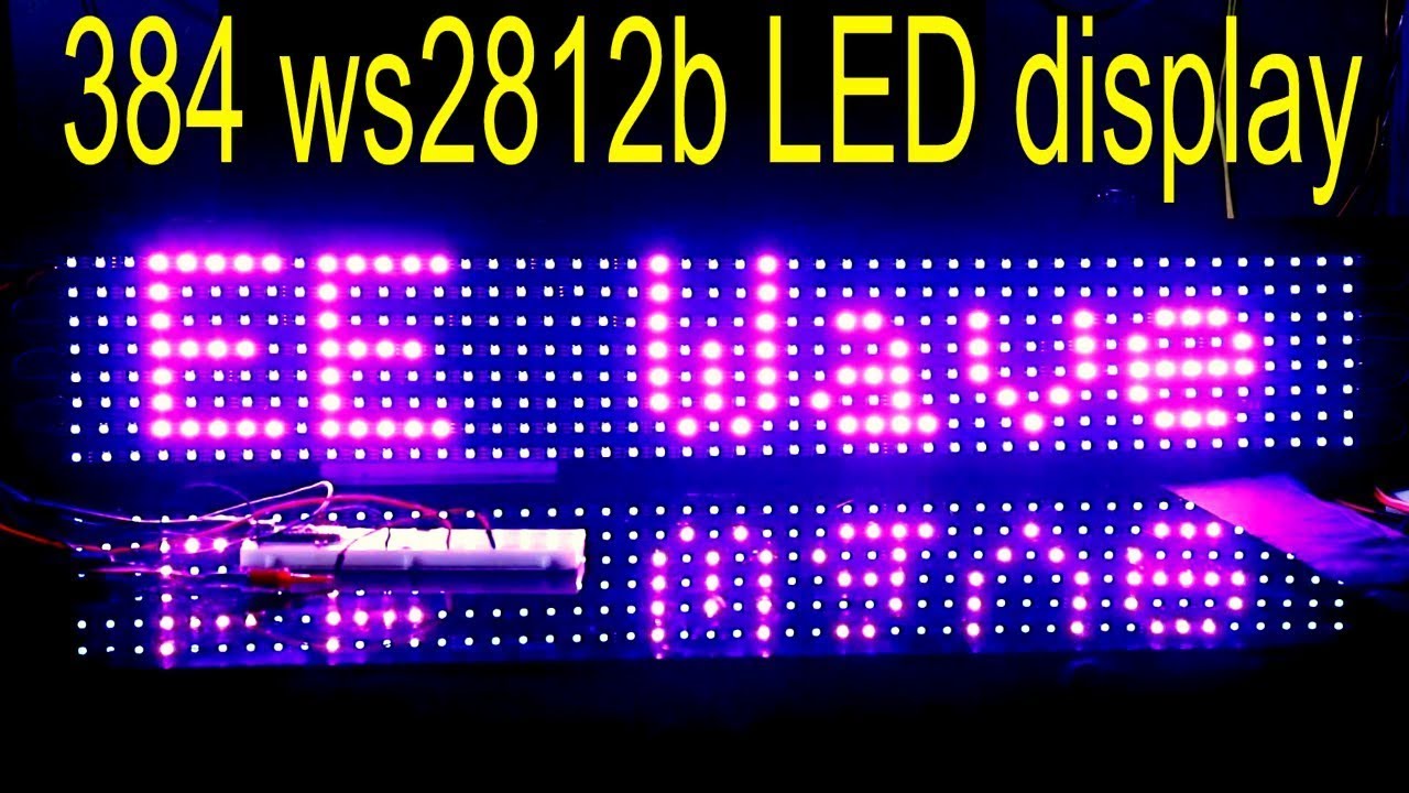 ws2812b display | 48x8 RGB Display