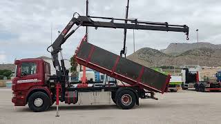 SCANIA P94 G260 GRUA HIAB 166-4 HIPRO BASCULANTE dump truck for sale image 4 SCANIA P94 G260 GRUA HIAB 166-4 HIPRO BASCULANTE dump truck image 4