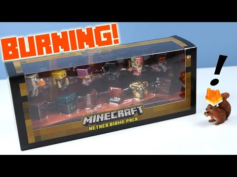 Minecraft Mini-Figures Nether Biome Pack Toy Review