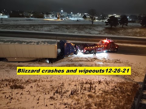 Blizzard wipeouts and bad driving 12-26-21
