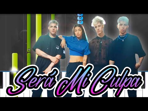 LUANA 🌙, Luck Ra, Seven Kayne, Lautaro Lopez  -  Será Mi Culpa ( REMIX VERSION PIANO TUTORIAL )