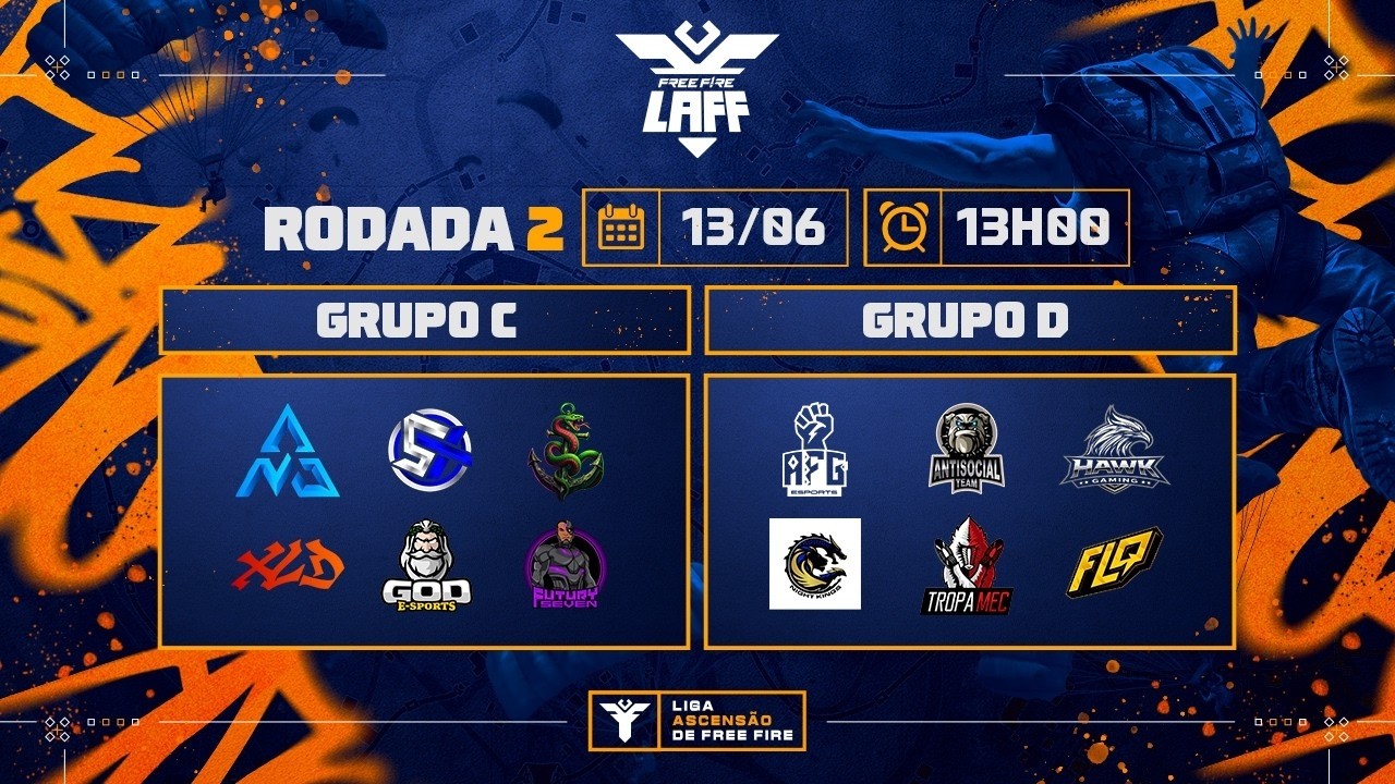 🚨 LAFF | SÉRIE B 🏆 RODADA 02 - GRUPOS C e D | FREE FIRE AO VIVO🚨 #freefire