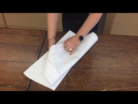 How to fold Architectural Plan