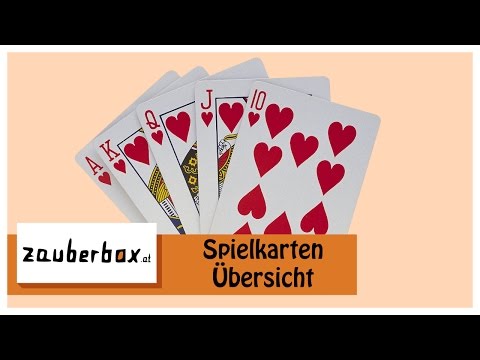 Spielkarten Übersicht  | Zauberbox TV