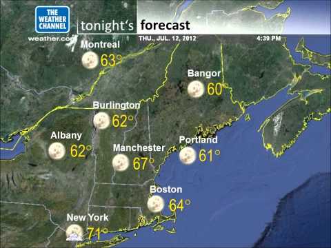 WeatherStar XL Emulation - Squam Lakes Region of NH - Thu. 7/12/2012