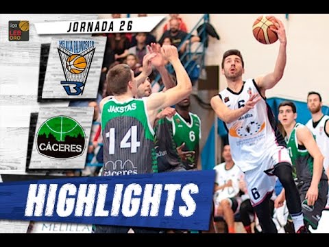 Highlights Club Melilla Baloncesto vs Cáceres Patrimonio de la Humanidad (ORO 15/16 - J26)
