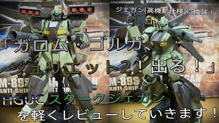 【プラモ動画】D型とピコ機を使って高機動仕様に換装！HGUC（ハイグレード）”RGM-89S"「スタークジェガン」をレビューしていきます！