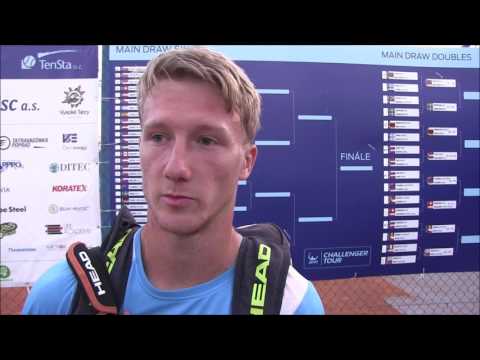 Zdeněk Kolář po výhře v prvním kole deblu turnaje Poprad - Tatry 2017