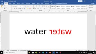 How to Flip Text in Microsoft Word ll Mirror Text ll