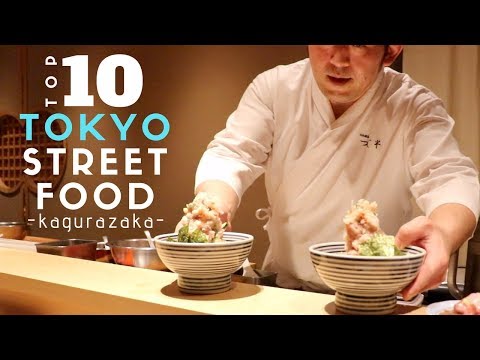 神楽坂東京の日本のストリートフードTOP10｜秘伝の海鮮丼刺身丼 (Japanese Street Food Top 10 at Kagurazaka Tokyo | Secret Kaisendon Sashimi Rice Bowl)