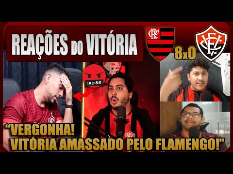 REAÇÕES DO VITÓRIA - FLAMENGO 8x0 VITÓRIA - BRASILEIRÃO 2025 - VAMOS RIR!