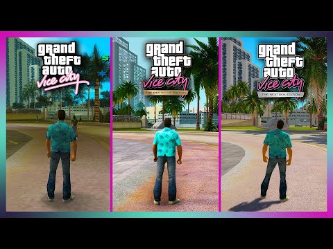 GTA Vice City NextGen Edition vs Definitive Edition vs Original