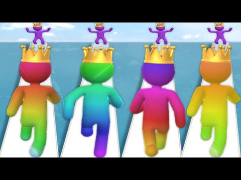 GIANT RUSH vs LONG NECK RUN vs SIZE UP vs COLOR RACE 3D - Stickman Quadruple Gameplay 2023