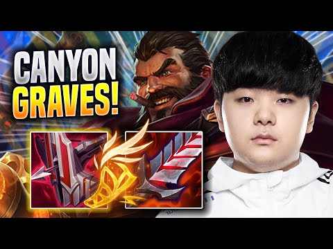 CANYON TRIES NEW GRAVES BUILD! - DK Canyon Plays Graves JUNGLE vs Lee Sin! | Season 2023