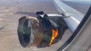 VIDEO - Clipe de coșmar - Motorul unui avion cu peste 230 de pasageri s-a dezintegrat în zbor 1 video