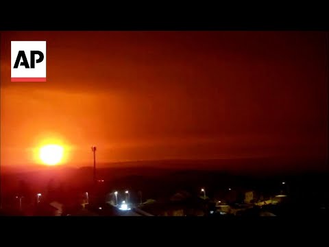 Large explosion seen from southern Israel across Gaza skyline